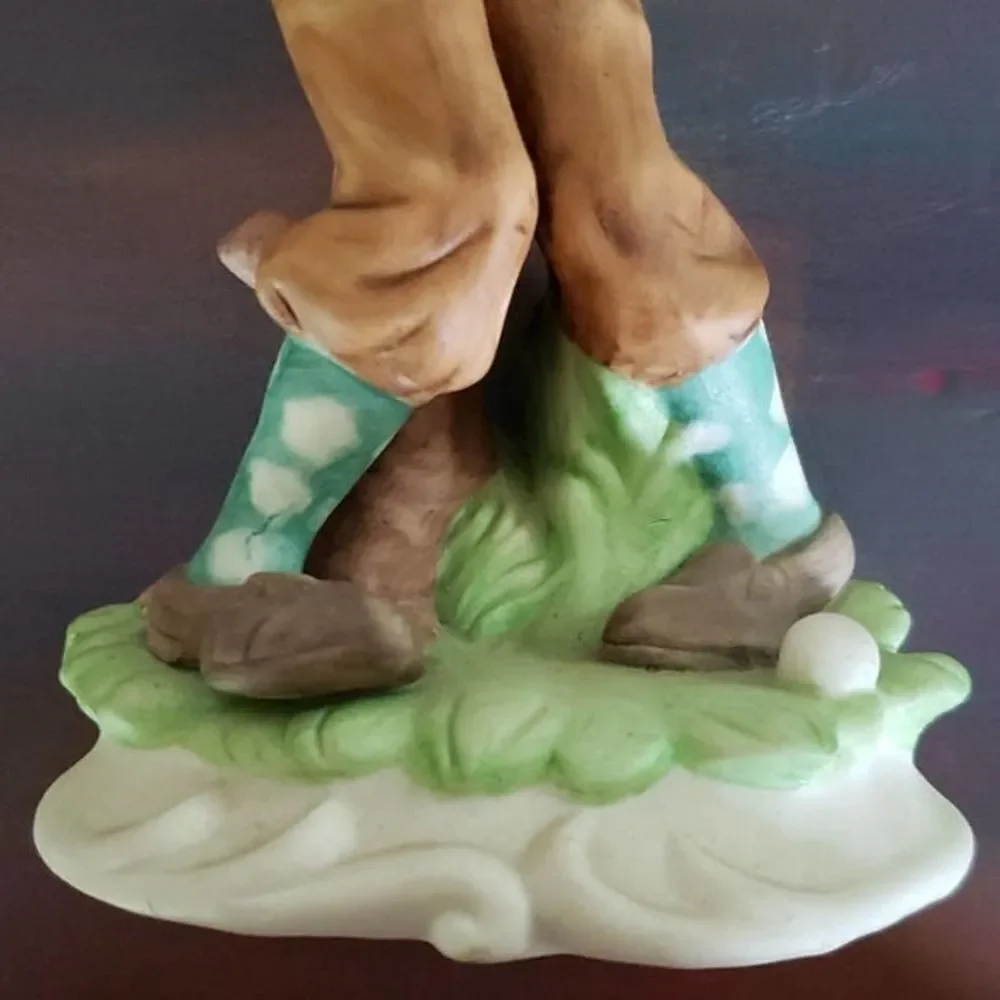 GREAT DAD'S DAY GIFT! Vintage Lefton Old Man Golfing Porcelain Figurine #2776